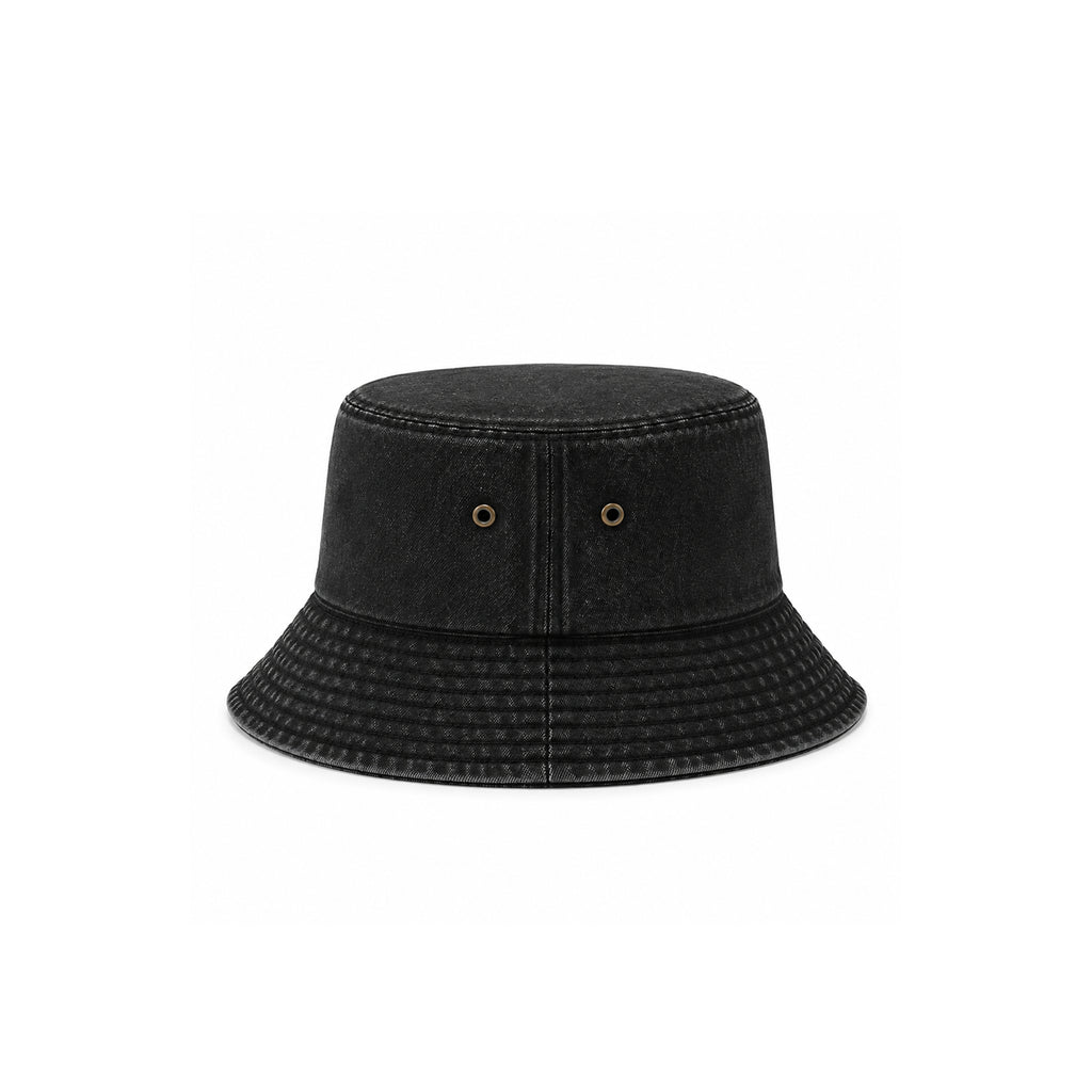 100% cotton drill washed bucket hat