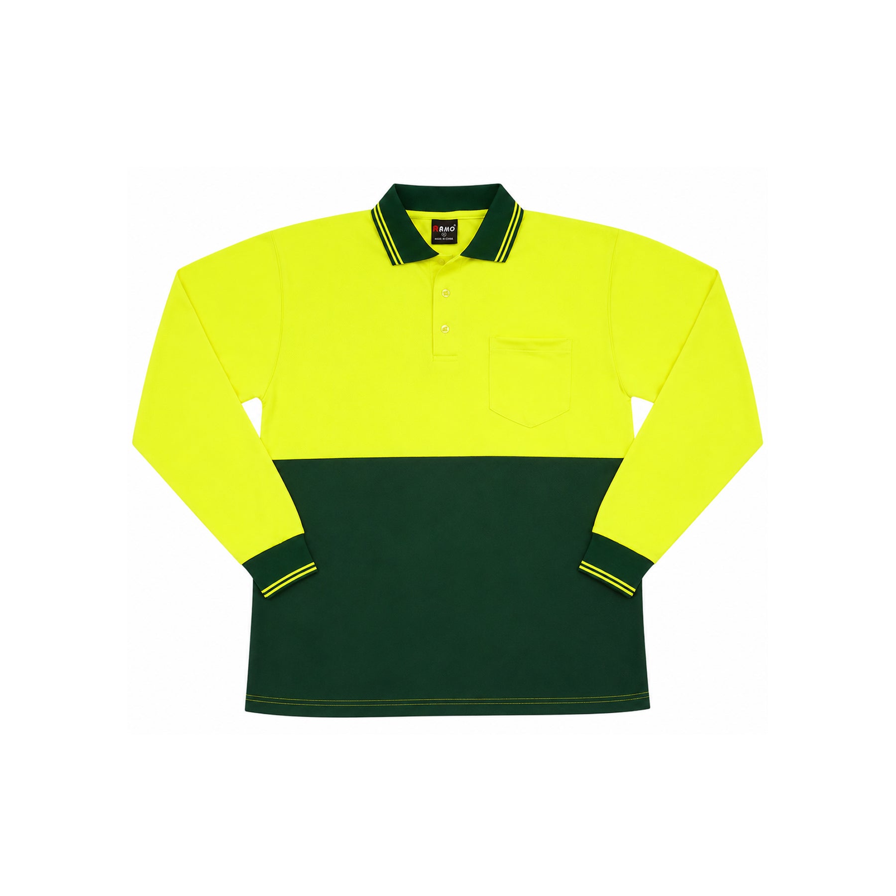 Hi Vis Long Sleeve Polo
